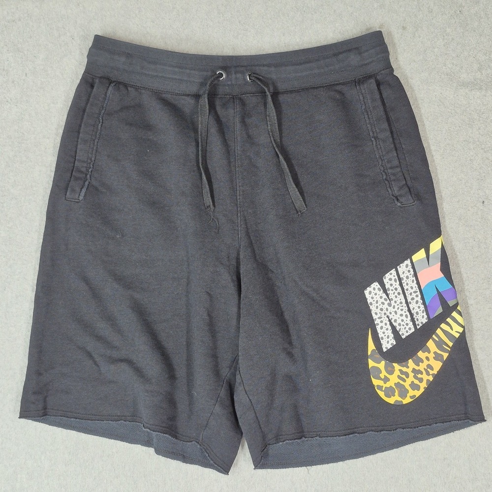 Nike Men Activewear Shorts SMALL‎ Black NSW Air Max Day Alumni Sweat Swoosh